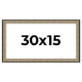 thumbnail image 1 of 30x15 Frame Silver Real Wood Picture Frame Width 1.75 Inches | Interior Frame Depth 0.5 Inches |, 1 of 8