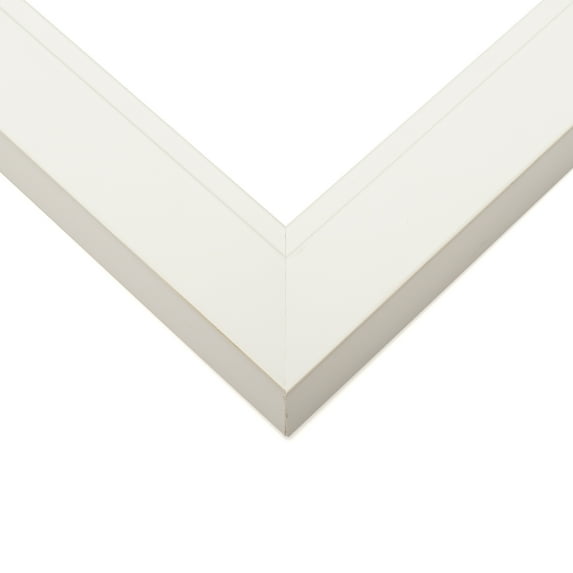 30x15 Frame White Solid Wood Picture Frame Width 1.625 Inches | Interior Frame Depth 0.6875 Inches