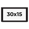 thumbnail image 1 of 30x15 Shadow Box Black Solid Wood Display Picture Frame | 1 Inch Rabbet Depth | | 1.375 Inch, 1 of 4
