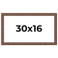 thumbnail image 1 of 30x16 Dark Brown Bamboo Real Wood Picture Frame Width 1.5 inches | Interior Frame Depth 0.5 inches, 1 of 8