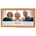 thumbnail image 1 of 30x16 Frame Beige Real Wood Picture Frame Width 1.25 inches | Interior Frame Depth 0.5 inches |, 1 of 8