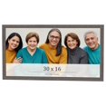 thumbnail image 1 of 30x16 Frame Blue Kingsley Pewter Solid Wood Picture Frame Width 0.75 Inches |Interior Depth 0.5, 1 of 8