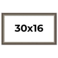 thumbnail image 1 of 30x16 Frame Brown Solid Wood Picture Frame | 1.75 Inch Moulding Width | Austin Frame Complete with, 1 of 8