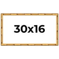 thumbnail image 1 of 30x16 Frame Gold Bamboo Solid Wood Picture Frame | 1 Inch Moulding Width | Interior Frame Depth, 1 of 8