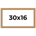 thumbnail image 1 of 30x16 Frame Gold Real Wood Picture Frame Width 1.5 inches | Interior Frame Depth 0.5 inches |, 1 of 8