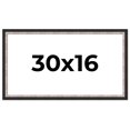 thumbnail image 1 of 30x16 Frame Silver Real Wood Picture Frame Width 1.25 Inches | Interior Frame Depth 0.75 Inches |, 1 of 8