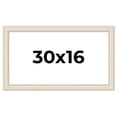 thumbnail image 1 of 30x16 Frame White Real Wood Picture Frame Width 1.75 inches | Interior Frame Depth 0.5 inches |, 1 of 8