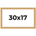 thumbnail image 1 of 30x17 Frame Gold Rustic Solid Wood Picture Frame | 1.25 Inch Wide Moulding | Rustique Gold, 1 of 8