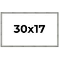 thumbnail image 1 of 30x17 Frame Silver Grey Distressed Solid Wood Picture Frame | 0.75 Inch Moulding Width | Interior, 1 of 8