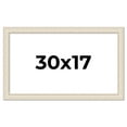 thumbnail image 1 of 30x17 Frame White Real Wood Picture Frame Width 1.75 inches | Interior Frame Depth 0.5 inches |, 1 of 8
