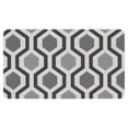 thumbnail image 1 of 30x17 Inch Indoor Door Mat Non-Slip & Absorbent Defends Against Dirt Stylish Geometry Grey Design Washable, 1 of 6