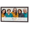 thumbnail image 1 of 30x17 Rustic Brown Real Wood Picture Frame Width 0.75 inches | Interior Frame Depth 0.5 inches |, 1 of 8