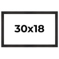 thumbnail image 1 of 30x18 Black Rustic Wide Barnwood Picture Frame - UV Acrylic, Foam Board Backing, Hanging Hardware, 1 of 8
