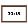 thumbnail image 1 of 30x18 Copper and Brown Real Wood Picture Frame Width 2 inches | Interior Frame Depth 0.5 inches |, 1 of 8