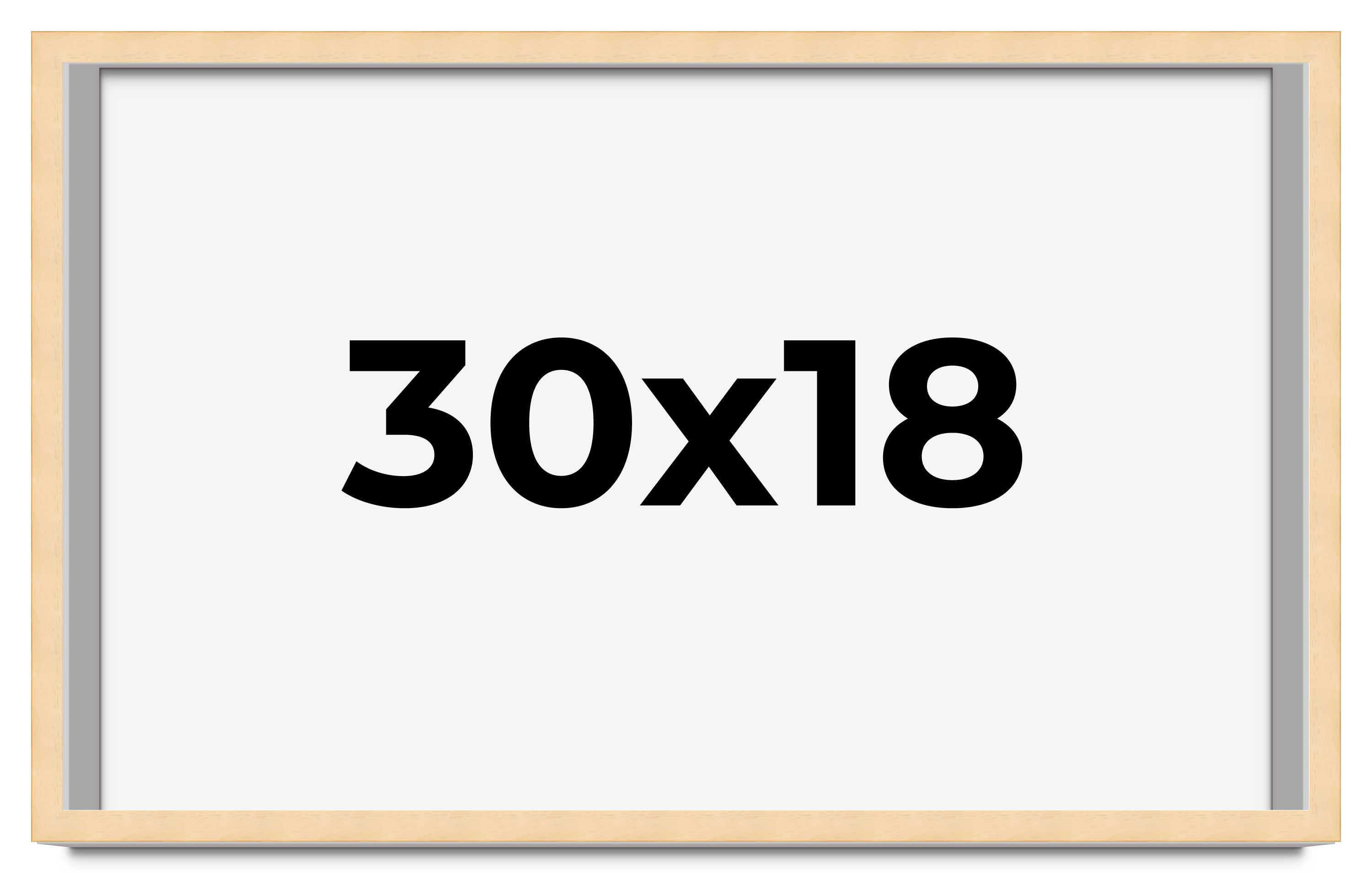 30x18 Frame Beige Real Wood Picture Frame Width 0.75 inches | Interior ...