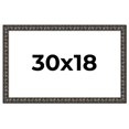 thumbnail image 1 of 30x18 Frame Black-Brown Medieval Solid Wood Picture Frame | 1.5 Inch Moulding Width | Gotham, 1 of 8