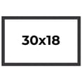 thumbnail image 1 of 30x18 Frame Black Real Wood Picture Frame Width 1.25 Inches | Interior Frame Depth 0.5 Inches |, 1 of 8