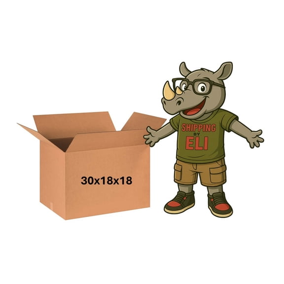 30x18x18 (200 lb strength) | SINGLE CARDBOARD BOX | LONG