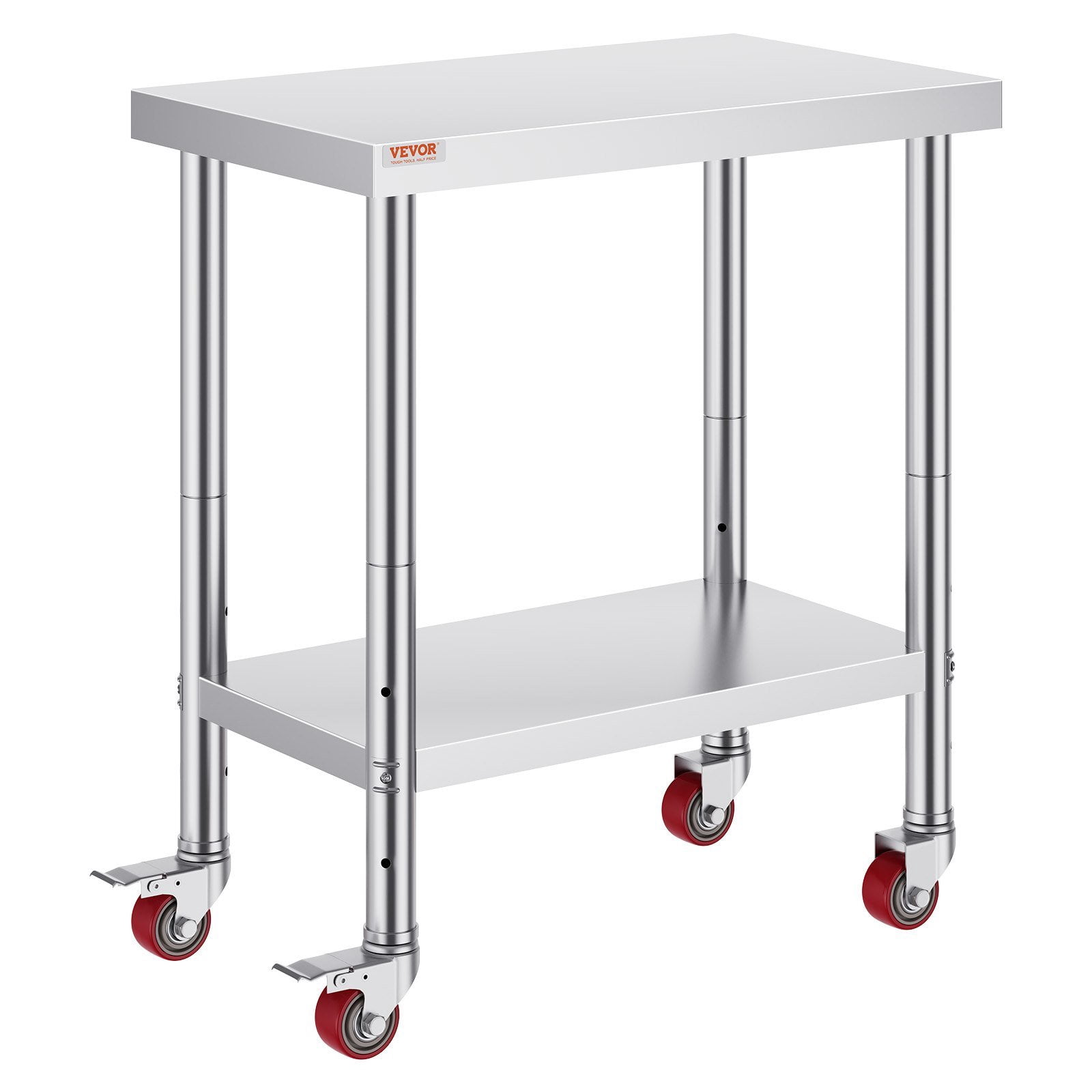 30x18x34 Inch Stainless Steel Work Table 3-Stage Adjustable Worktable ...