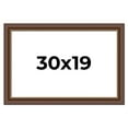 thumbnail image 1 of 30x19 Copper and Brown Real Wood Picture Frame Width 2 inches | Interior Frame Depth 0.5 inches |, 1 of 8