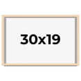 thumbnail image 1 of 30x19 Frame Beige Real Wood Picture Frame Width 0.75 inches | Interior Frame Depth 0.5 inches |, 1 of 8
