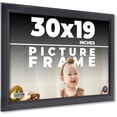thumbnail image 1 of 30x19 Frame Black Passaggi Solid Wood Picture Frame Width 1.5 Inches | Interior Depth 0.5 Inches |, 1 of 8