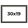 thumbnail image 1 of 30x19 Frame Black Real Wood Picture Frame Width 2.25 Inches | Interior Frame Depth 0.5 Inches |, 1 of 8