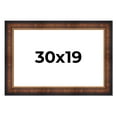 thumbnail image 1 of 30x19 Frame Brown Walnut Gold Ornate Trim Solid Wood Plein Air Picture Frame | 3 Inch Moulding, 1 of 8