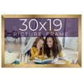 thumbnail image 1 of 30x19 Frame Gold Bronze Solid Wood Picture Frame Width 0.75 Inches | Interior Frame Depth 0.5, 1 of 8