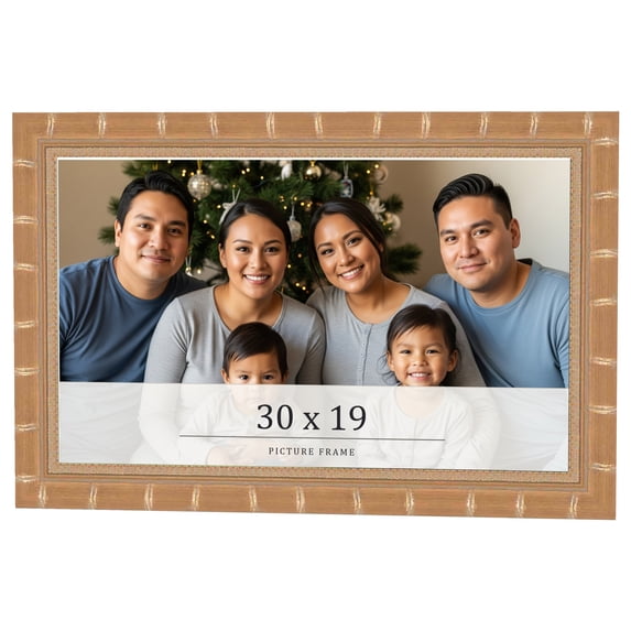 30x19 Frame Gold Real Wood Picture Frame Width 1.5 inches | Interior Frame Depth 0.5 inches |