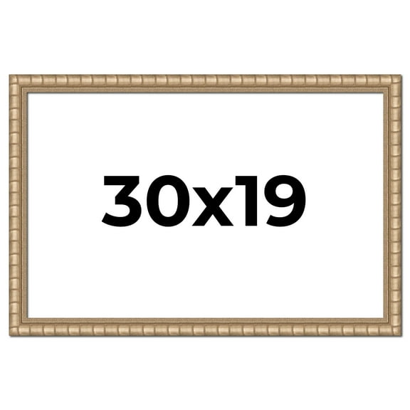 30x19 Frame Silver Real Wood Picture Frame Width 1.5 inches | Interior Frame Depth 0.5 inches |