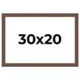 thumbnail image 1 of 30x20 Frame Brown Farmhouse Solid Wood Picture Frame Width 1.5 Inches | Interior Frame Depth 0.5, 1 of 8