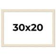 thumbnail image 1 of 30x20 Frame White Real Wood Picture Frame Width 1.5 inches | Interior Frame Depth 0.5 inches | Barn, 1 of 8
