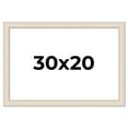 thumbnail image 1 of 30x20 Frame White Real Wood Picture Frame Width 1.75 inches | Interior Frame Depth 0.5 inches |, 1 of 8