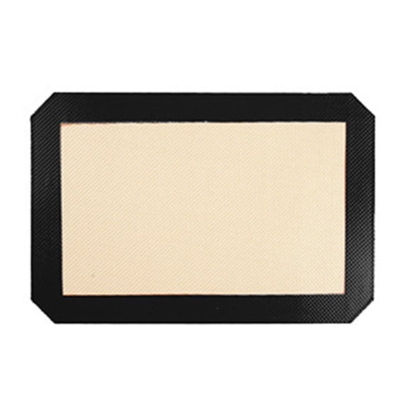 30x21cm Cut Corner Silicone Baking Mat Non Stick Surface Easy Clean Dishwasher Safe Cocoa Base Macaron Color