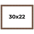 thumbnail image 1 of 30x22 Dark Brown Bamboo Real Wood Picture Frame Width 1.5 inches | Interior Frame Depth 0.5 inches, 1 of 8