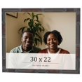 thumbnail image 1 of 30x22 Frame Brown Bamboo with Dark Coffee/Walnut Finish | Solid Wood Picture Frame Width 0.75, 1 of 8