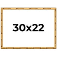 thumbnail image 1 of 30x22 Frame Gold Bamboo Solid Wood Picture Frame | 1 Inch Moulding Width | Interior Frame Depth, 1 of 8