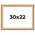 thumbnail image 1 of 30x22 Frame Gold Plein Aire Solid Wood Picture Frame Width 2 Inches | Interior Frame Depth 0.5, 1 of 8
