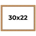 thumbnail image 1 of 30x22 Frame Gold Real Wood Picture Frame Width 1.5 inches | Interior Frame Depth 0.5 inches |, 1 of 8