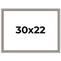 30x22 Frame Grey Real Wood Picture Frame Width 1.25 inches | Interior Frame Depth 0.5 inches | Hans