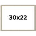 thumbnail image 1 of 30x22 Frame Grey Solid Wood Picture Frame Width 1 Inches | Interior Frame Depth 0.5 Inches |, 1 of 8