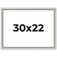 thumbnail image 1 of 30x22 Frame Silver Real Wood Picture Frame Width 1.25 Inches | Interior Frame Depth 0.5 Inches |, 1 of 8