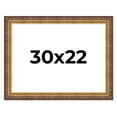 thumbnail image 1 of 30x22 Frame Vintage Gold Solid Wood Picture Frame | 2.5 Inch Moulding Width | Ornate Bronze Museo, 1 of 8