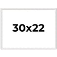 thumbnail image 1 of 30x22 Frame White Real Wood Picture Frame Width 0.75 inches | Interior Frame Depth 0.5 inches |, 1 of 8