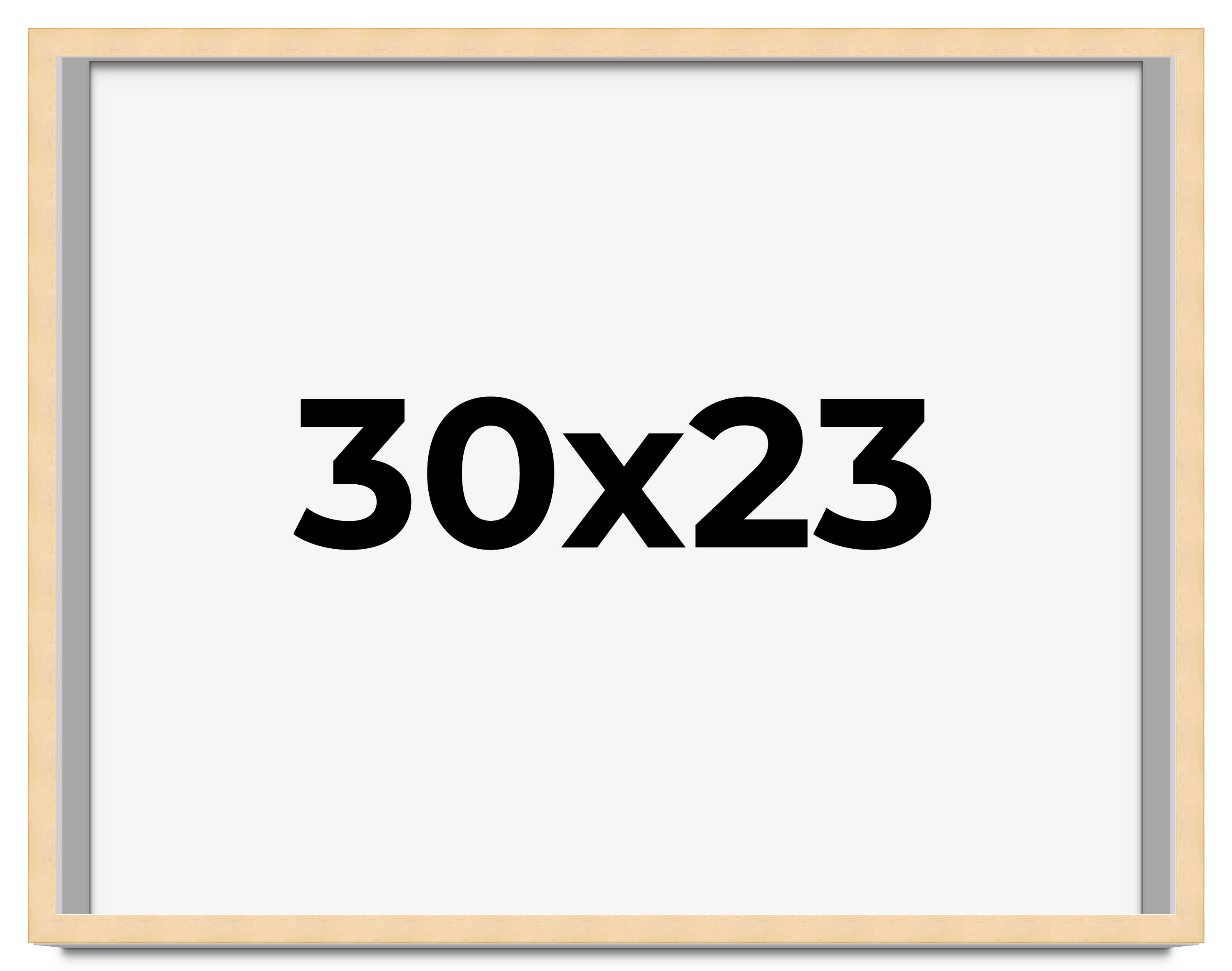 30x23 Frame Beige Real Wood Picture Frame Width 0.75 inches | Interior ...