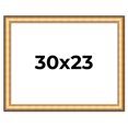thumbnail image 1 of 30x23 Frame Gold Plein Aire Solid Wood Picture Frame Width 2 Inches | Interior Frame Depth 0.5, 1 of 8