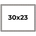 thumbnail image 1 of 30x23 Frame Silver Real Wood Picture Frame Width 1.125 Inches | Interior Frame Depth 0.5 Inches |, 1 of 8