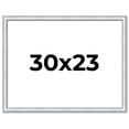 thumbnail image 1 of 30x23 Frame Sterling Silver Solid Wood Picture Frame | 1.25 Inch Moulding Width | 0.75 Inch, 1 of 8