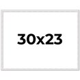 thumbnail image 1 of 30x23 Frame White Real Wood Picture Frame Width 0.75 inches | Interior Frame Depth 0.5 inches |, 1 of 8